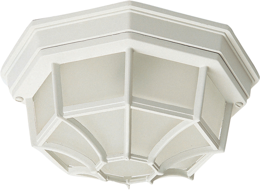 Product image for Crown Hill 2 Light Outdoor Ceiling Mount - White