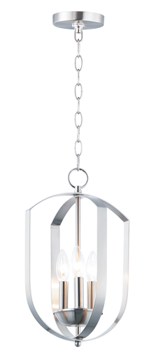 Provident 3-Light Chandelier, Satin Nickel
