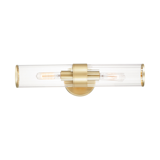 Product image for Crosby 2 Light Wall Sconce - Satin Brass