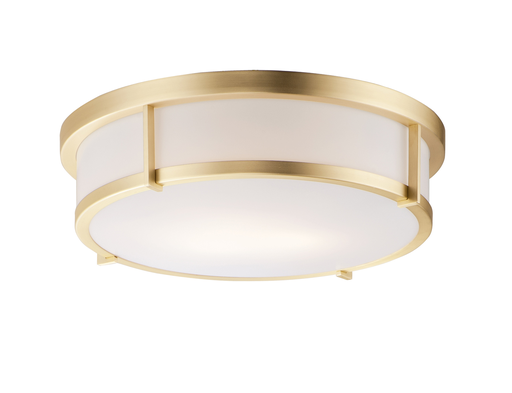 Product image for Rogue 3 Light Flush Mount - Satin Brass