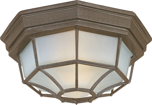 Product image for Crown Hill 2 Light Outdoor Ceiling Mount - Rust Patina
