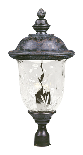 Product image for Carriage House DC 3 Light Post Lantern - Oriental Bronze