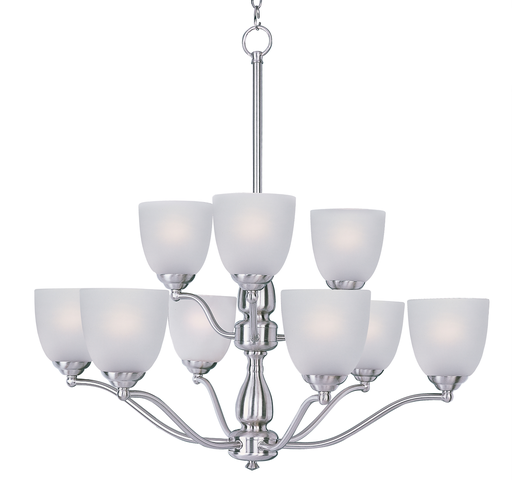 Stefan 9-Light Chandelier, Satin Nickel
