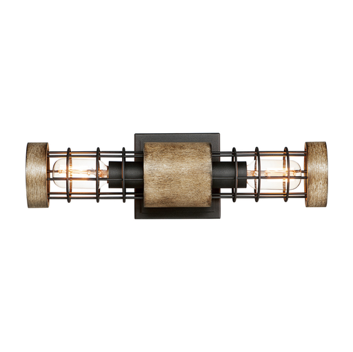 Product image for Homestead 2 Light Wall Sconce - Driftwood/Black