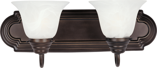 Product image for Essentials 2 Light Vanity - Oil Rubbed Bronze w/ Marble Glass