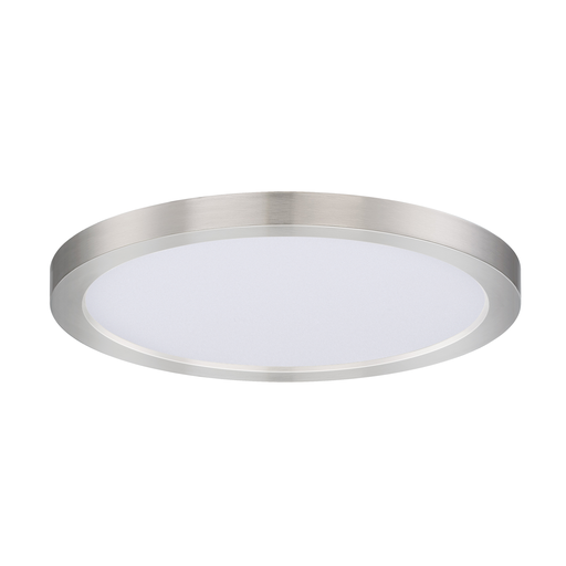 Chip 9" 18W RD LED Flush Mount, Satin Nickel