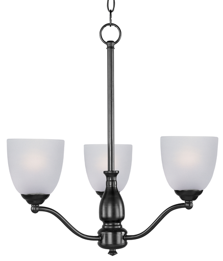 Stefan 3-Light Chandelier, Black