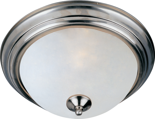 Product image for Essentials 3 Light Flush Mount - Satin Nickel w/ Frosted Glass