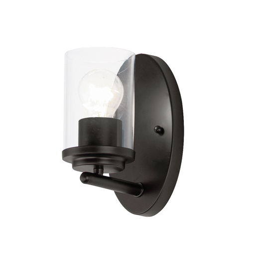 Corona 1-Light Wall Sconce, Black