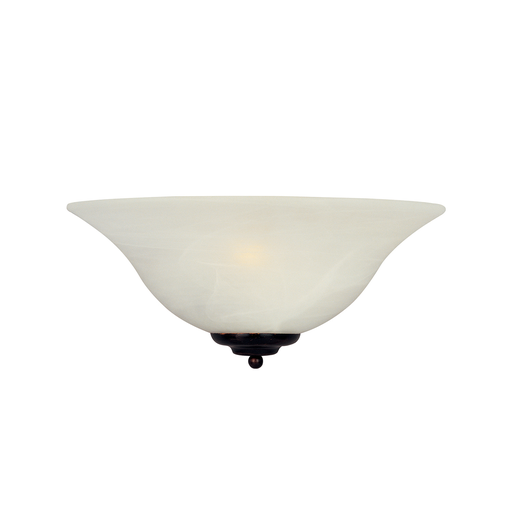 Product image for Essentials 1 Light Wall Sconce - Oil Rubbed Bronze w/ Marble Glass