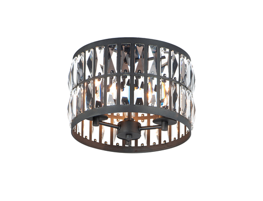 Product image for Madeline 3 Light Flush Mount - Black