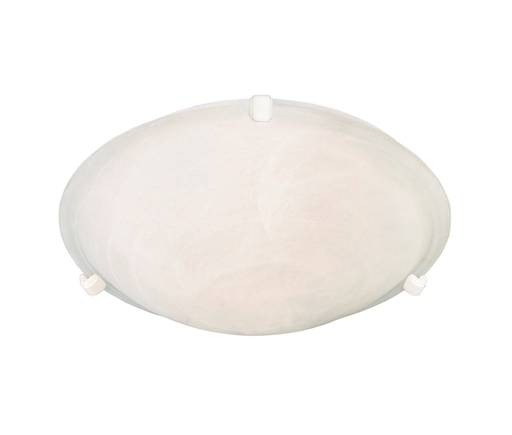 Product image for Malaga 2 Light Flush Mount - White w/ Marble Glass