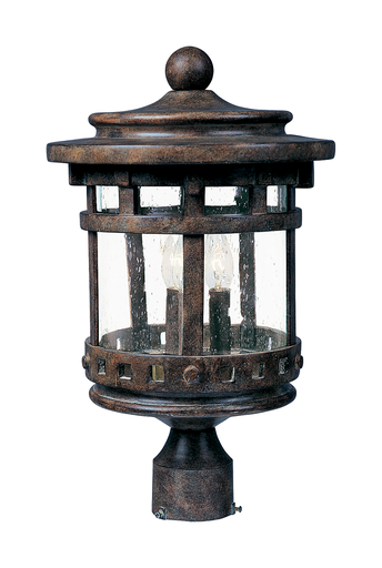 Product image for Santa Barbara 3 Light Medium Post Lantern - Sienna