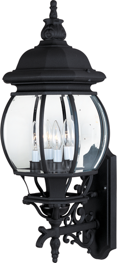 Product image for Crown Hill 4 Light Wall Lantern - Black