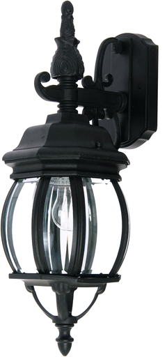 Crown Hill 1-Light Outdoor Wall Lantern, Black