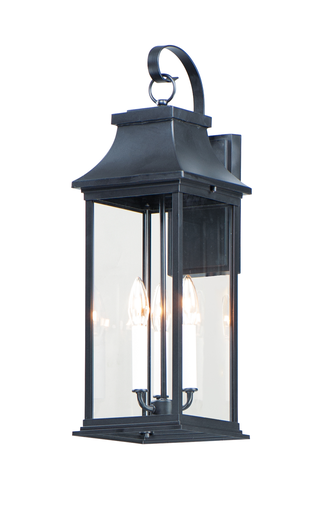 Product image for Vicksburg 3 Light Large Wall Lantern - Black