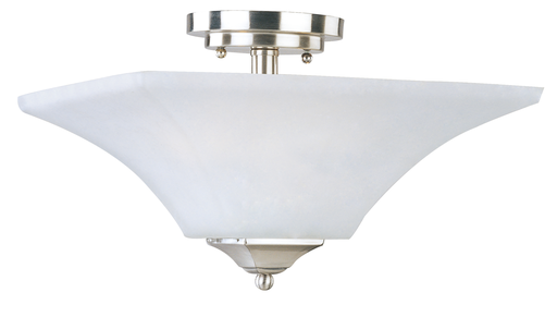 Product image for Aurora 2 Light Semi Flush Mount - Satin Nickel