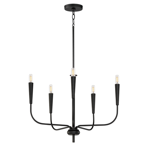 Product image for MAXIM 24815BK 5LT 60W CHANDELIER