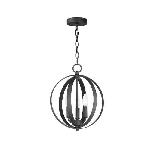 Provident 3-Light Chandelier, Black