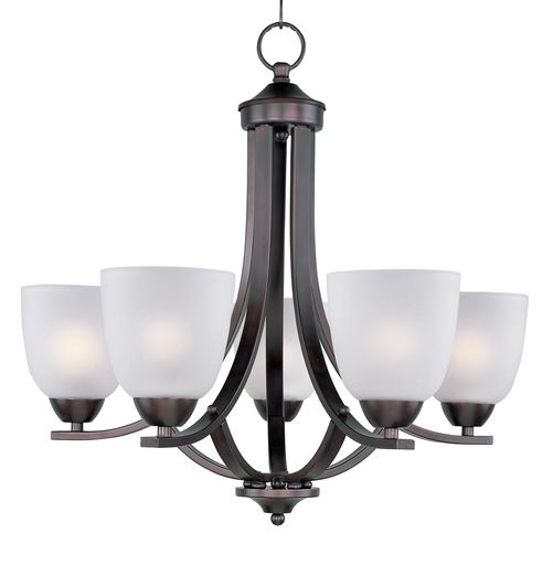 Product image for Axis 5 Light Chandelier - Oil Rubbed Bronze