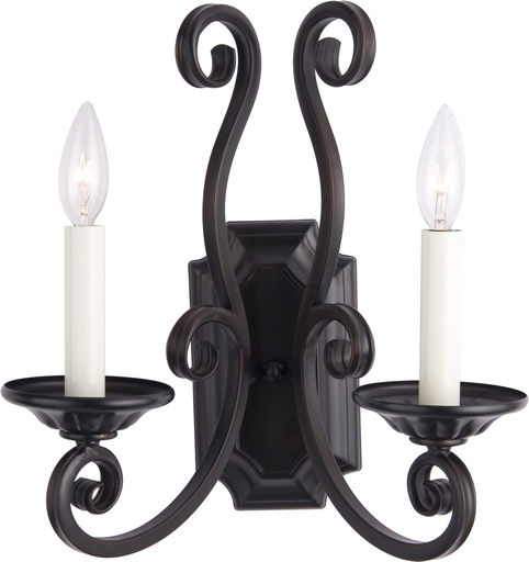 Product image for Manor 2 Light Wall Sconce - Oil Rubbed Bronze