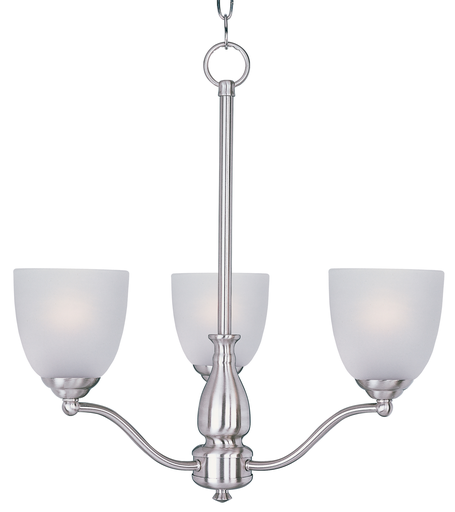 Stefan 3-Light Chandelier, Satin Nickel