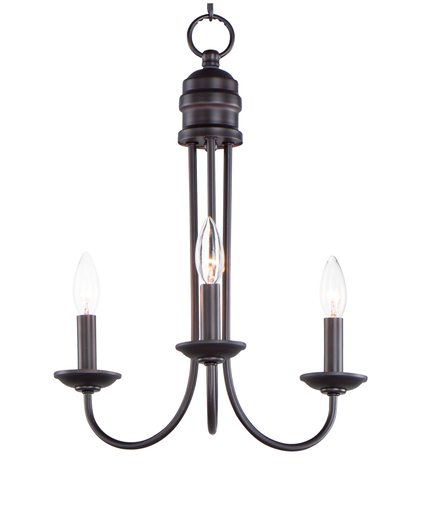 Product image for Logan 3 Light Chandelier - Oil Rubbed Bronze