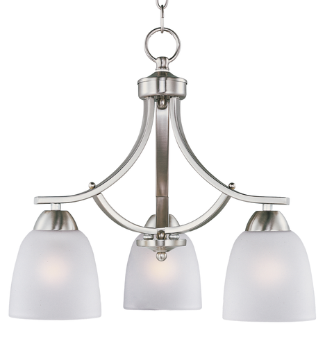 Product image for Axis 3 Light Chandelier - Satin Nickel