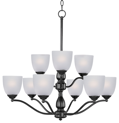 Stefan 9-Light Chandelier, Black