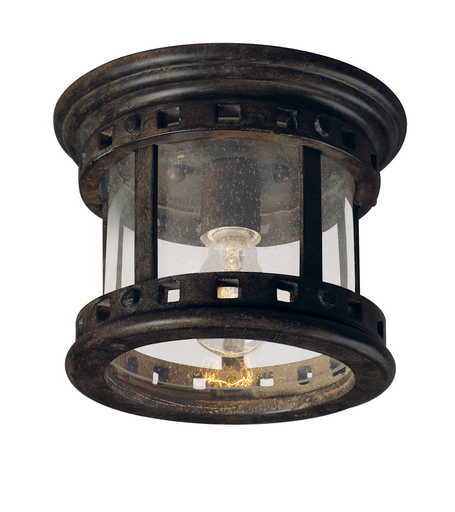 Product image for Santa Barbara 1 Light Outdoor Flush Mount - Sienna