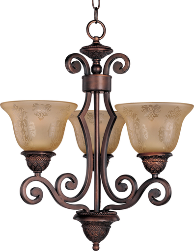 Product image for Symphony 3 Light Chandelier - Oil Rubbed Bronze
