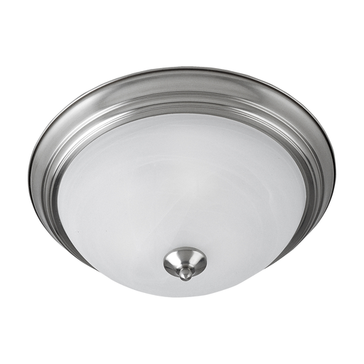 Product image for Essentials 3 Light Flush Mount - Satin Nickel w/ Marble Glass