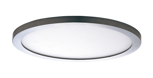 Product image for Wafer 15" LED Round Flush Mount - Satin Nickel