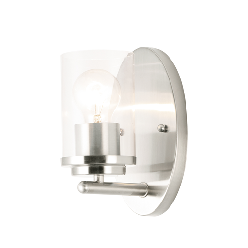 Corona 1-Light Wall Sconce, Satin Nickel