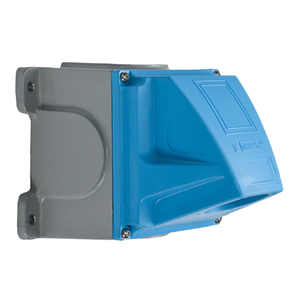 Product image for Meltric 714C7N07 Box/angle adapter Poly, Blue, Size 4