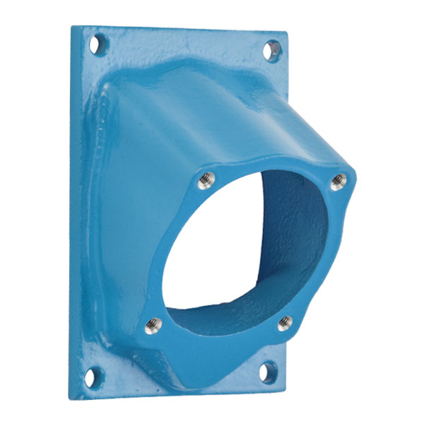 Product image for Meltric 592M3 Angle adapter Metal, Aluminum painted, Blue, Size 2