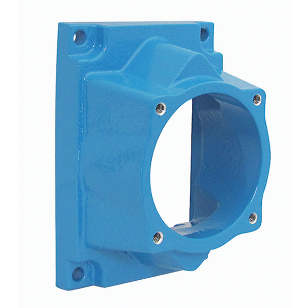 Product image for Meltric 592M0 Angle adapter Metal, Aluminum painted, Blue, Size 2