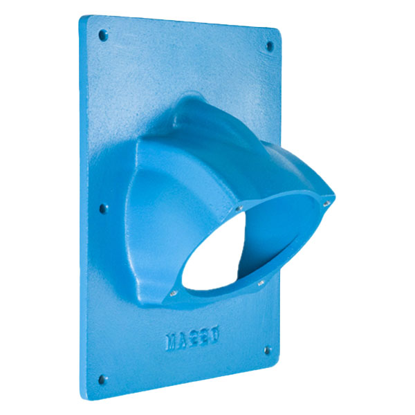 Product image for Meltric 796M4 Angle adapter Metal, Aluminum painted, Blue, Size 6
