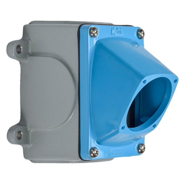 Product image for Meltric 711C3N05 Box/angle adapter Poly, Blue, Size 1
