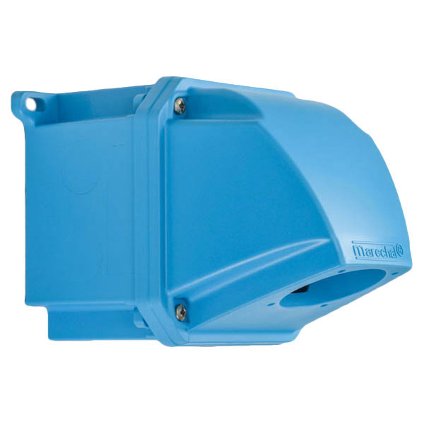 Product image for Meltric 511C7000 Box/angle adapter Poly, Blue, Size 1