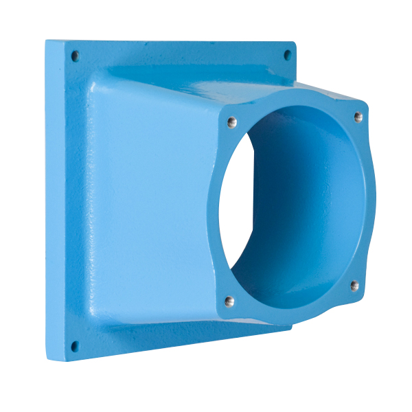 Product image for Meltric 596M0 Angle adapter Metal, Aluminum painted, Blue, Size 6