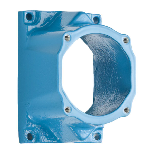 Product image for Meltric 593M0 Angle adapter Metal, Aluminum painted, Blue, Size 3