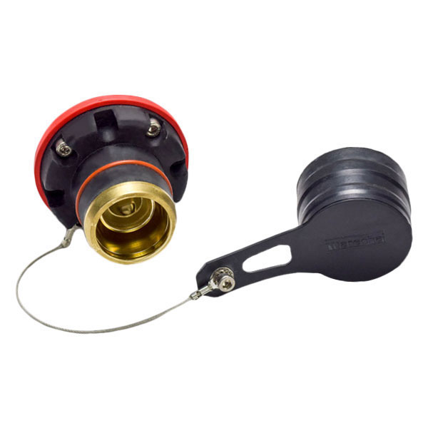 Product image for Meltric 45-48002-P80 SP Inlet, Poly, Black, Size S, IP66/IP67, Single Pole, 600A, 600 VAC, 60 Hz