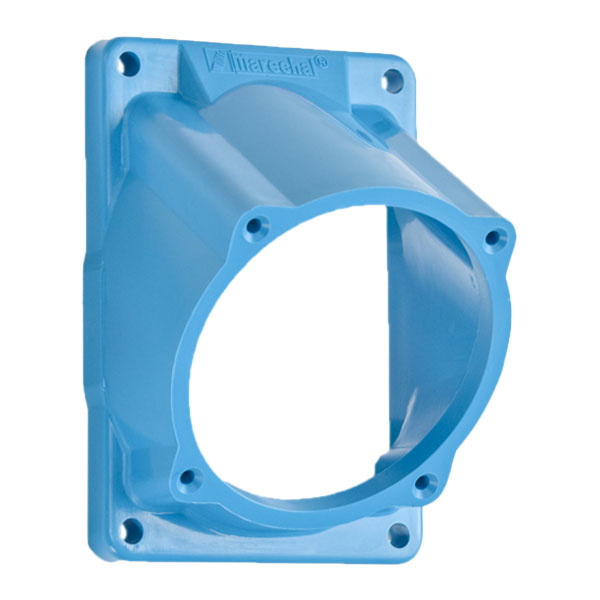 Product image for Meltric 513M3 Angle adapter Poly, Blue, Size 3