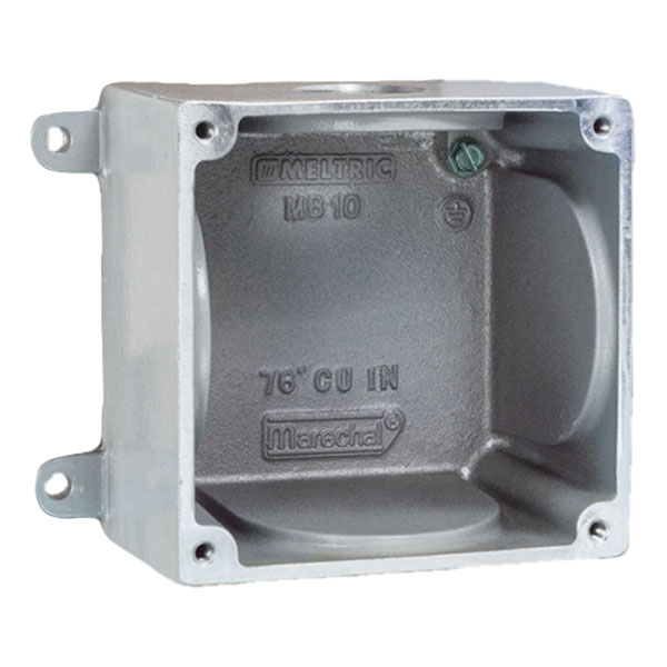 Product image for Meltric 7T5F0N20 Box Metal, Aluminum painted, Gray, Size 5