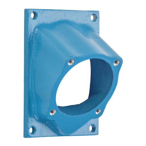 Product image for Meltric 592M3 Angle adapter Metal, Aluminum painted, Blue, Size 2