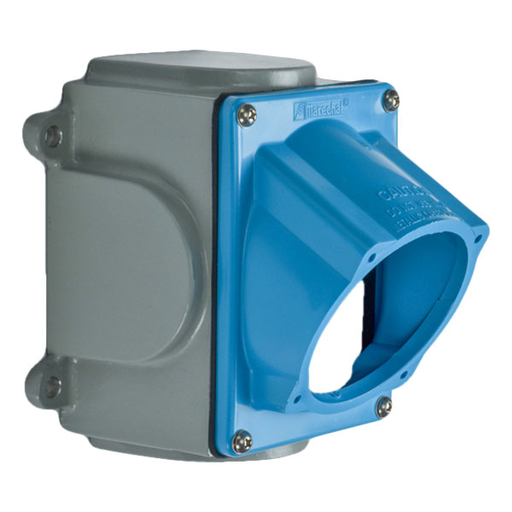 Product image for Meltric 714C3N15 Box/angle adapter Poly, Blue, Size 4