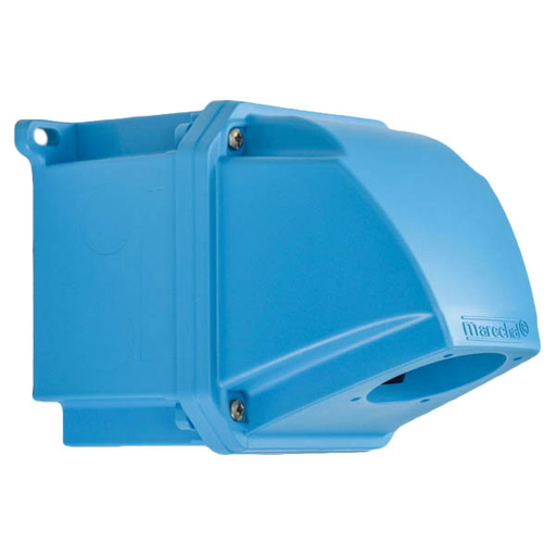 Product image for Meltric 511C7000 Box/angle adapter Poly, Blue, Size 1