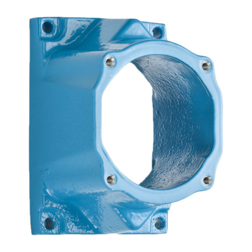 Product image for Meltric 593M0 Angle adapter Metal, Aluminum painted, Blue, Size 3