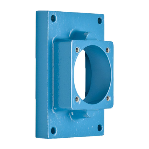 Product image for Meltric 591M0 Angle adapter Metal, Aluminum painted, Blue, Size 1